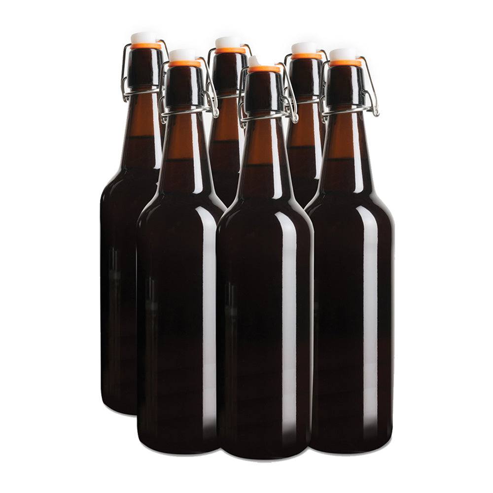 Mad Millie Reusable Brown Glass Flip Top Bottles 750ml x 6-2.jpg