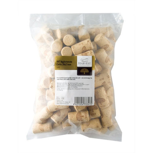 Vintner's Harvest VH7 Agglomerate Corks 38x21mm, Bag 100